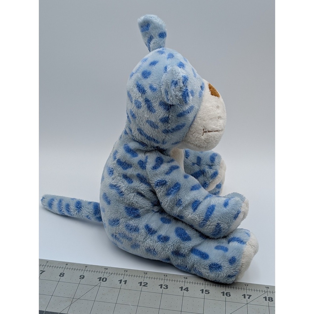 Animal Alley Baby Cat Leopard Plush Blue 10 Inch Stuffed Animal Toy - Picture 6 of 11